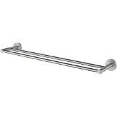 Haceka Kosmos dubbele handdoekhouder 80cm RVS-look