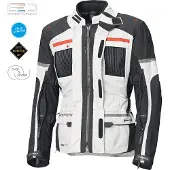 Held Carese Evo GTX Lichtgrijs Rood Textiele Motorjas Maat 5XL