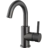 Bally Caral Opbouw Laag Wastafelkraan 1 Greeps Draaibaar Uitloop Met Waste Gunmetal