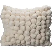 By On Pom Pom kussen 45x45 cm Off white