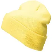 Myrtle beach - Unisex Gebreide Muts (Lichtgeel)