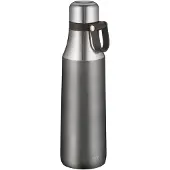 Barlife City dubbelwandige waterfles 0,5 l Grijs satijn