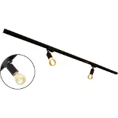 LumenXL Modern 1-fase railsysteem van 1,5 meter met Jax spots - plafond rail
