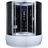 Saniclear Nero inbouw regendouche mat zwart met plafond arm 30cm hoofddouche