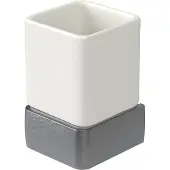 Haceka Bekerhouder Aline Grey 7,4x11,4 cm Keramiek Mat Grijs