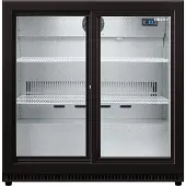 Husky C2SLIDE-865-BK-NL-HU - Flessen Koelkast - 218 Liter- Met Schuifdeuren - Zwart