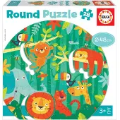 Educa - Round Puzzle, The Jungle (80-18906)