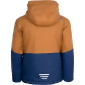 TROLLKIDS Winterjas voor kinderen, Kids Hallingdal Jacket, outdoor, oranje/blauw (226-805)