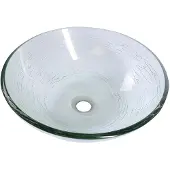Sapho Mendoza glazen waskom 42cm transparant