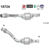 As Katalysator PSA OBD voor CITROEN XSARA PICASSO (N68) bouwjaar 1999.12-heden
