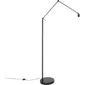 QAZQA Moderne vloerlamp staal verstelbaar - Editor