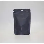 Packlinq Stazakken Matt Zwart 8x5x13cm | 28 gram met rond ophanggat (100 stuks) | Doypacks | Stand up pouches