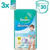 Pampers 3x Splashers Zwemluiers Maat 5-6 (14 Kg+) 10 Stuks