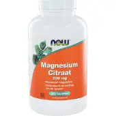 Now Magnesium citraat 200 mg 250 tabletten - Voedingssupplement