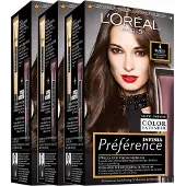 L'Oréal 3x Préférence Permanente Haarkleuring 4.0 Middenbruin