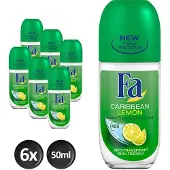 Fa 6x Deodorant Roller Lime Squeeze 50 ml