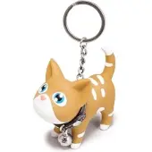 Semk Sleutelhanger Kat - Bruin