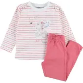 Noukie'S - Pyjama in katoen - Lola - Streep rose - 2jaar 92