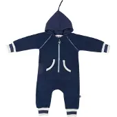 Ducksday - Fleece - onesie - kleuter - kinderen - unisex - Blauw - 86/92