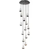Highlight Hanglamp Clear Egg zwart 14-lichts