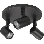 Highlight Spot Rain zwart 3-lichts rond