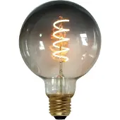 Freelight E27 7Watt Led Smoke 95mm incl. Stappen Dimmer