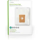 Nedis Stofzuigerzak - 4 Stuks - Synthetisch - Meest verkocht voor: AEG - Wit