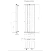 Plieger Handdoekradiator pargia 1806x456 mm pergamon