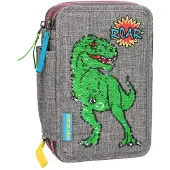 Dino World - Sequin Pattern Triple Pencil Case (410301)
