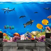 Artgeist Fotobehang – Behangpapier - Fotobehang - Underwater kingdom 400x280 -