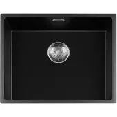 Lorreine Black Quartz Series spoelbak 5040cm Plug Inox 50BQ-FU-Inox