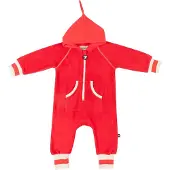 Ducksday Fleecepak onesie voor kinderen unisex Rood