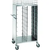 Bartscher Transportwagen Bartscher, CNS, voor 16x1/1GN of kantinenormdienbladen: 44,3x34,3cm, 92,5(b)x170(h)x62(d)cm