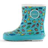 Druppies Summer regenlaars Kleur: blauw/multicolour, Schoenmaat: 29