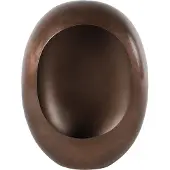 Non-Branded Non Branded theelichthouder Eggy 34,5 x 25 cm staal bruin