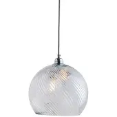 Ebb & Flow Rowan Kristallen Hanglamp Round Silver | Ø28 cm | Swirl IP20