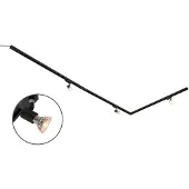 LumenXL 1-fase railsysteem set van 3 meter met Stanley spots, zwart