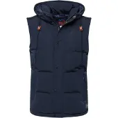 Superdry gewatteerd vest voor heren, klassiek marineblauw