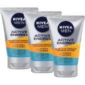 Nivea MEN Active Energy - Anti-Vermoeidheid - Gezichtsreinigingsgel - Face Wash - 3 x 100 ml - Voordeelverpakking