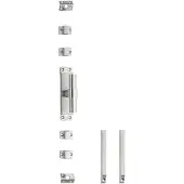 Intersteel | Kruk-espagnolet | Rechts T-recht met stangenset 2x1245mm | RVS Geborsteld