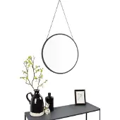 Jax Design Spiegel Hangin | Jax Design metaal zwart 45x45x5 cm wandspiegels | NADUVI