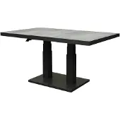 AVH-Collectie Pacific lounge-diningtafel 140x85xH49-72 cm in hoogte verstelbaar aluminium antraciet ceramic blad