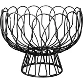 PT Living bedrade fruitschaal - Ø 26 cm - zwart