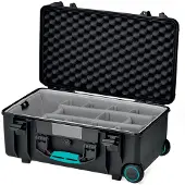 Hprc 2550W wheeled met Second Skin zwart/blauw bassano
