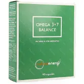 Natural Energy Omega 3+7 Balance | Hersenfunctie, Hart, Gezichtsvermogen, Oxidatieve Stress 40 St Capsules