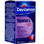 Davitamon Teens Multivitamines Aardbei 60 St Kauwtabletten