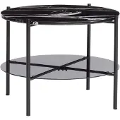 Hubsch Prachtige Salontafel Marmer/Gerookt