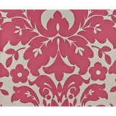 Dutch Wallcoverings Schuimvinyl barok groot - roze