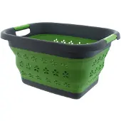 Eurotrail wasmand opvouwbaar 50 x 38 x 26 cm PP/PTR groen