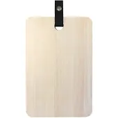 Tak Design snijplank 30 x 20 hout/leer bruin/zwart